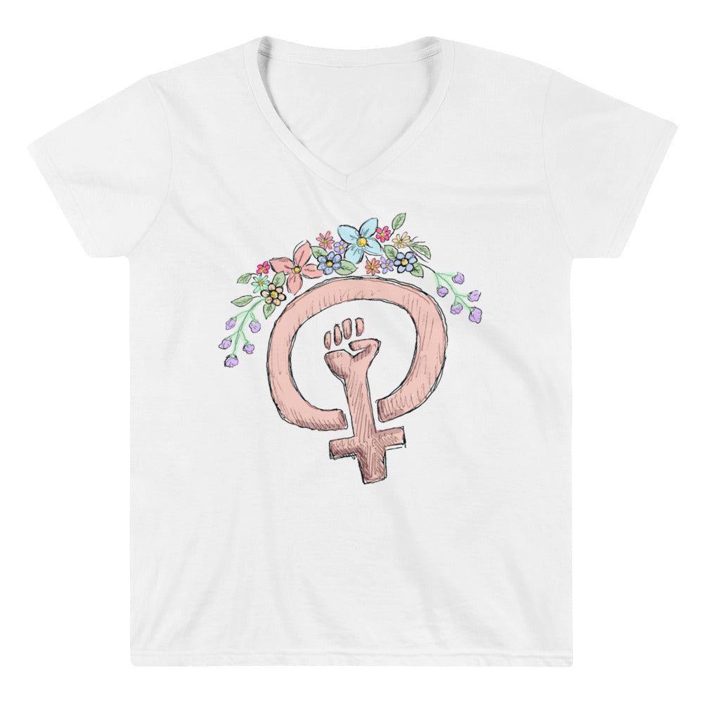 Feminist Fist -- Women's T-Shirt