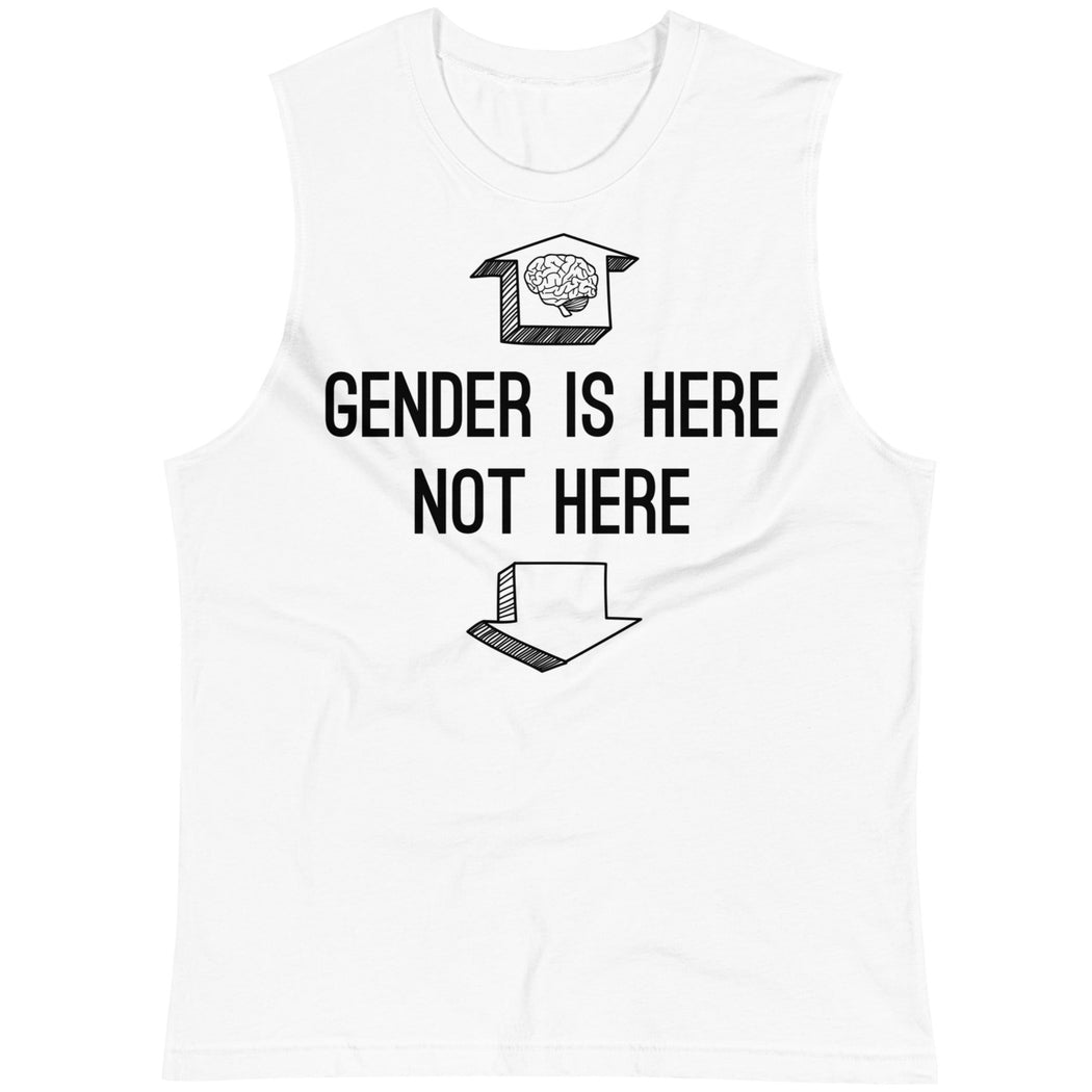 Gender Is Up Here -- Unisex Tanktop