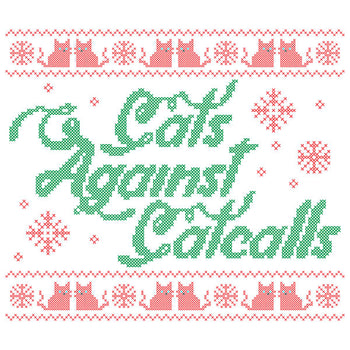 Cats Against Catcalls Cross-Stitch