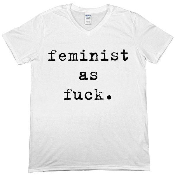Feminist As Fuck Typewriter -- Unisex T-Shirt - Feminist Apparel - 4