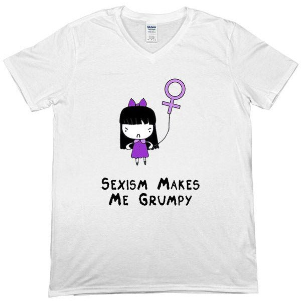 Sexism Makes Me Grumpy -- Unisex T-Shirt - Feminist Apparel - 2