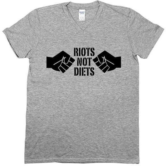 Riots Not Diets #2 Fists -- Unisex T-Shirt - Feminist Apparel - 5