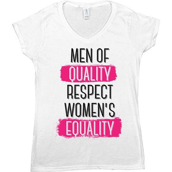 Men Of Quality Respect Women's Equality -- Women's T-Shirt - Feminist Apparel - 5