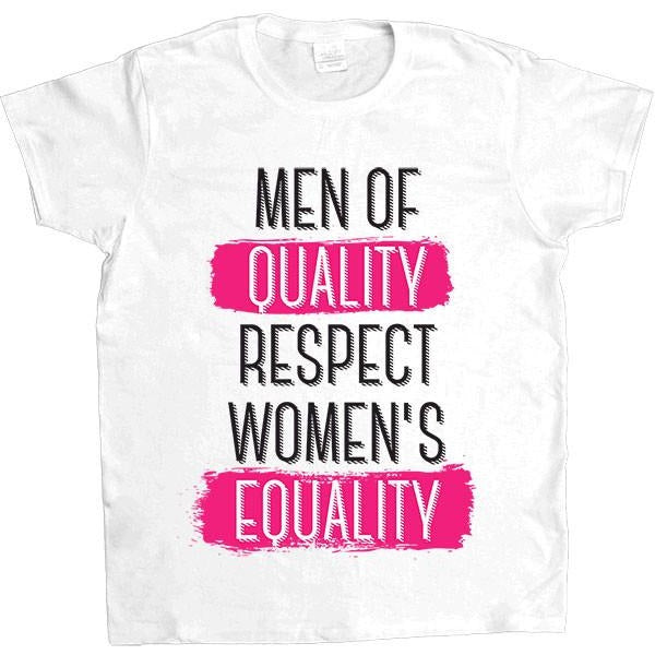 Men Of Quality Respect Women's Equality -- Women's T-Shirt - Feminist Apparel - 6