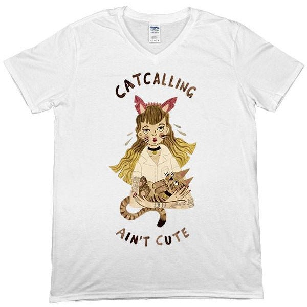 Catcalling Ain't Cute -- Unisex T-Shirt - Feminist Apparel - 2