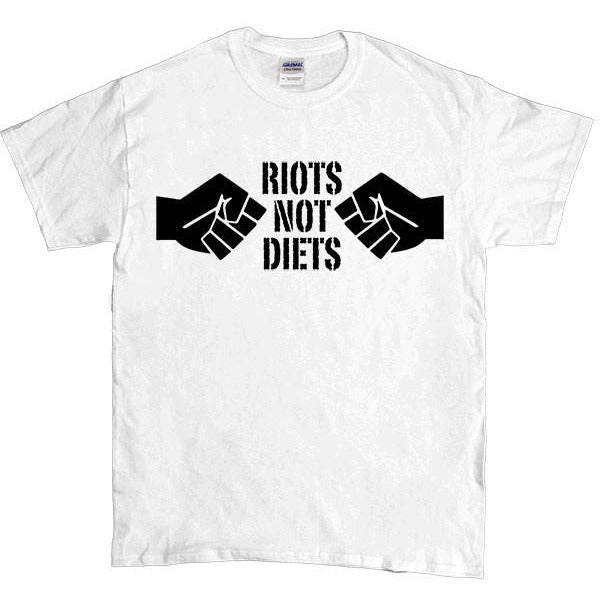 Riots Not Diets #2 Fists -- Unisex T-Shirt - Feminist Apparel - 6