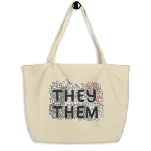 They/Them Pronouns Doodle -- Tote Bag
