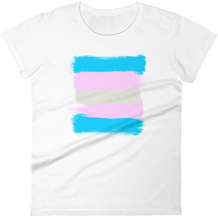 Trans Flag -- Women's T-Shirt