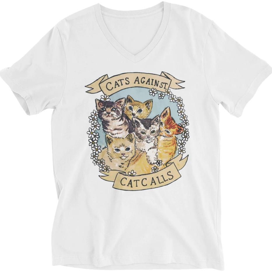 Cats Against Catcalls -- Unisex T-Shirt — Feminist Apparel