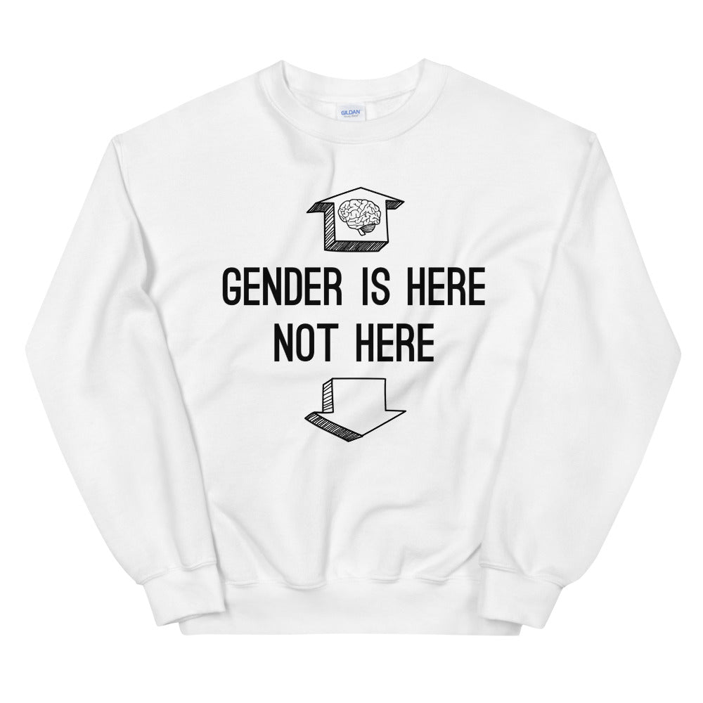 Gender Is Up Here -- Sweatshirt