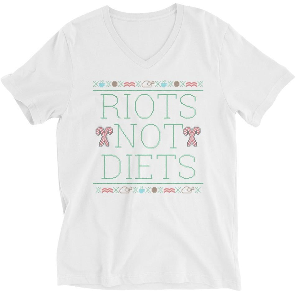 Riots Not Diets Cross-Stitch -- Unisex T-Shirt