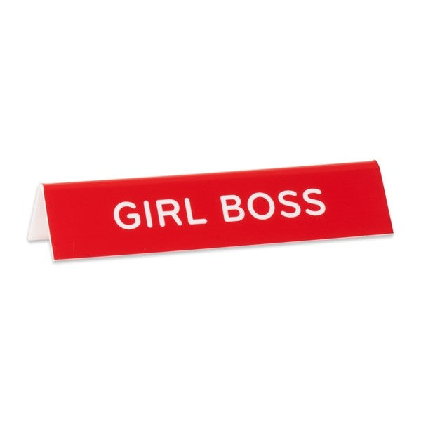 Girl Boss -- Desk Sign