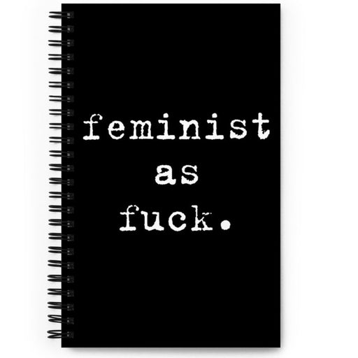 Feminist As Fuck Typewriter -- Dotted Notebook