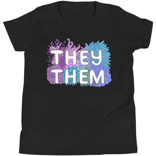 They/Them Pronouns Pastel Doodles -- Youth/Toddler T-Shirt